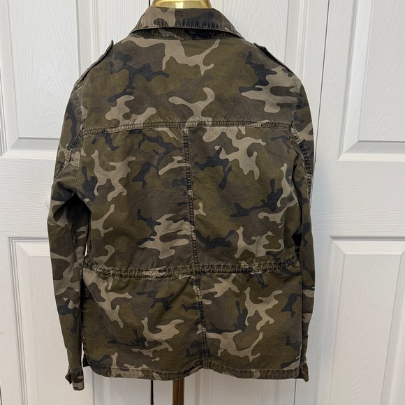 Women’s LoveTree Camouflage Utility Jacket Olive Green Camo Sz L - Picture 7 of 15